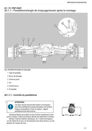 Manuel d'atelier: CARRARO 20.45 – sample manual page 1