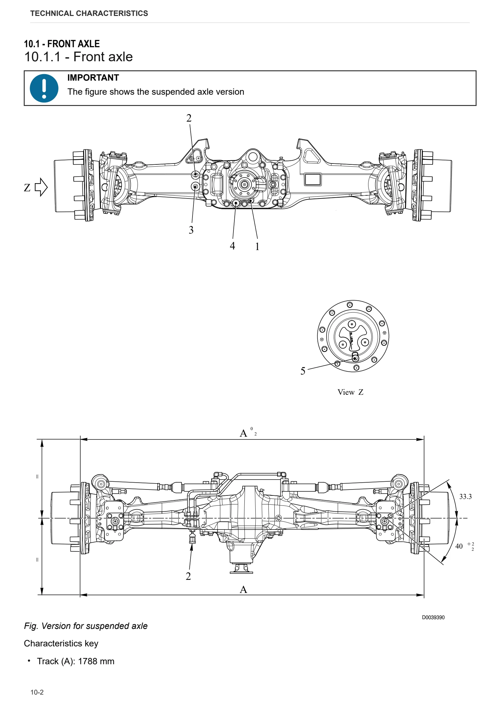 Workshop Manual: CARRARO 20.32 – sample manual page 1
