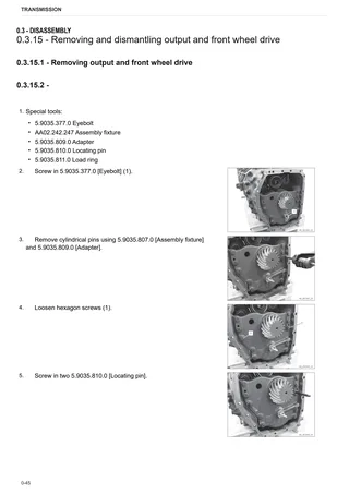 Руководство по ремонту: ZF TMT-32 – sample manual page 1