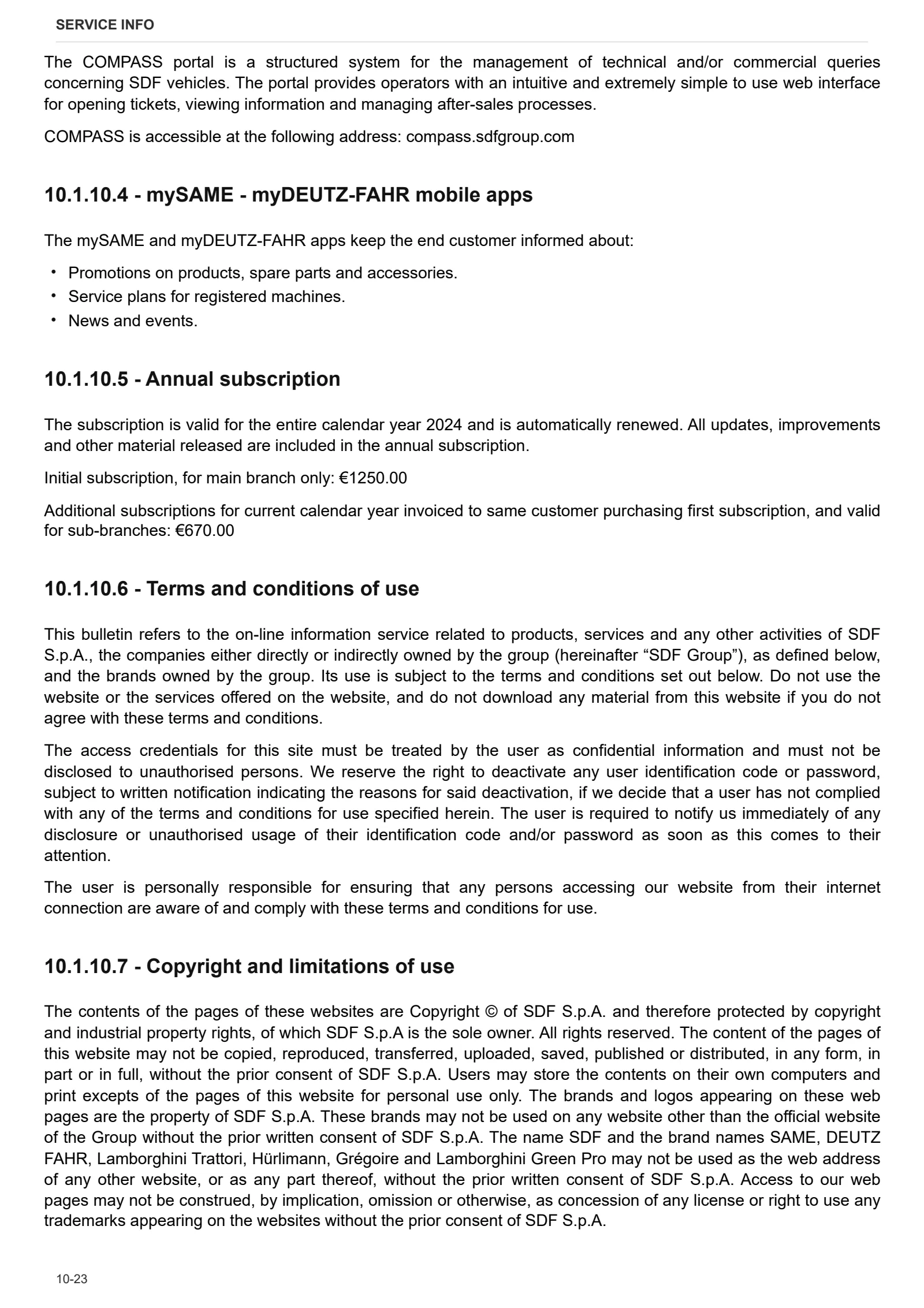Workshop Manual: CROSS 40 S – sample manual page 1
