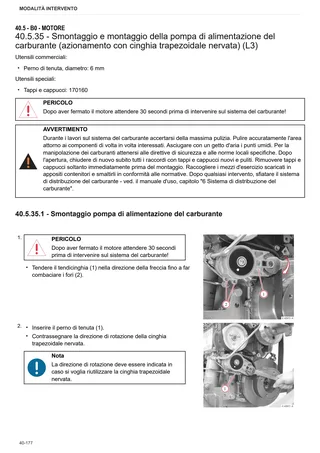 Manuale d'officina: SPARK 205 G → WSXCN00200LL10001 – sample manual page 1