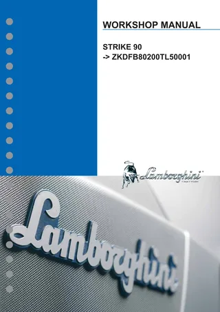 Workshop Manual: STRIKE 90 → ZKDFB80200TL50001 – manual cover