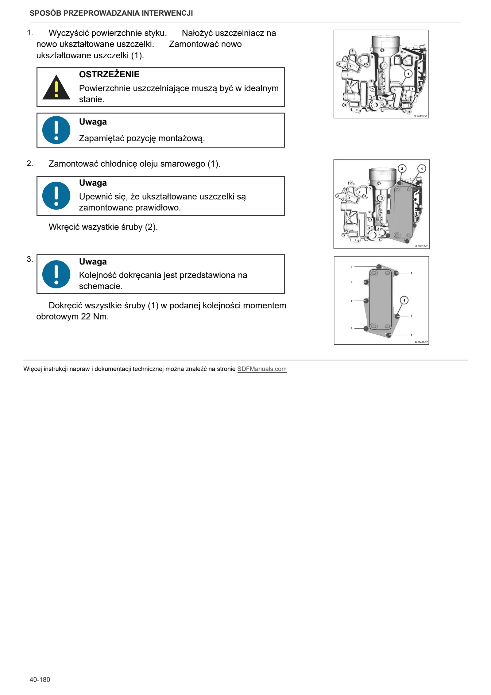 Instrukcja warsztatowa: SPARK 165 VRT → WSXFS30200LL50001 – sample manual page 1