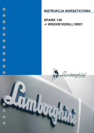 Instrukcja warsztatowa: SPARK 130 → WSXKB10200LL10001 – manual cover