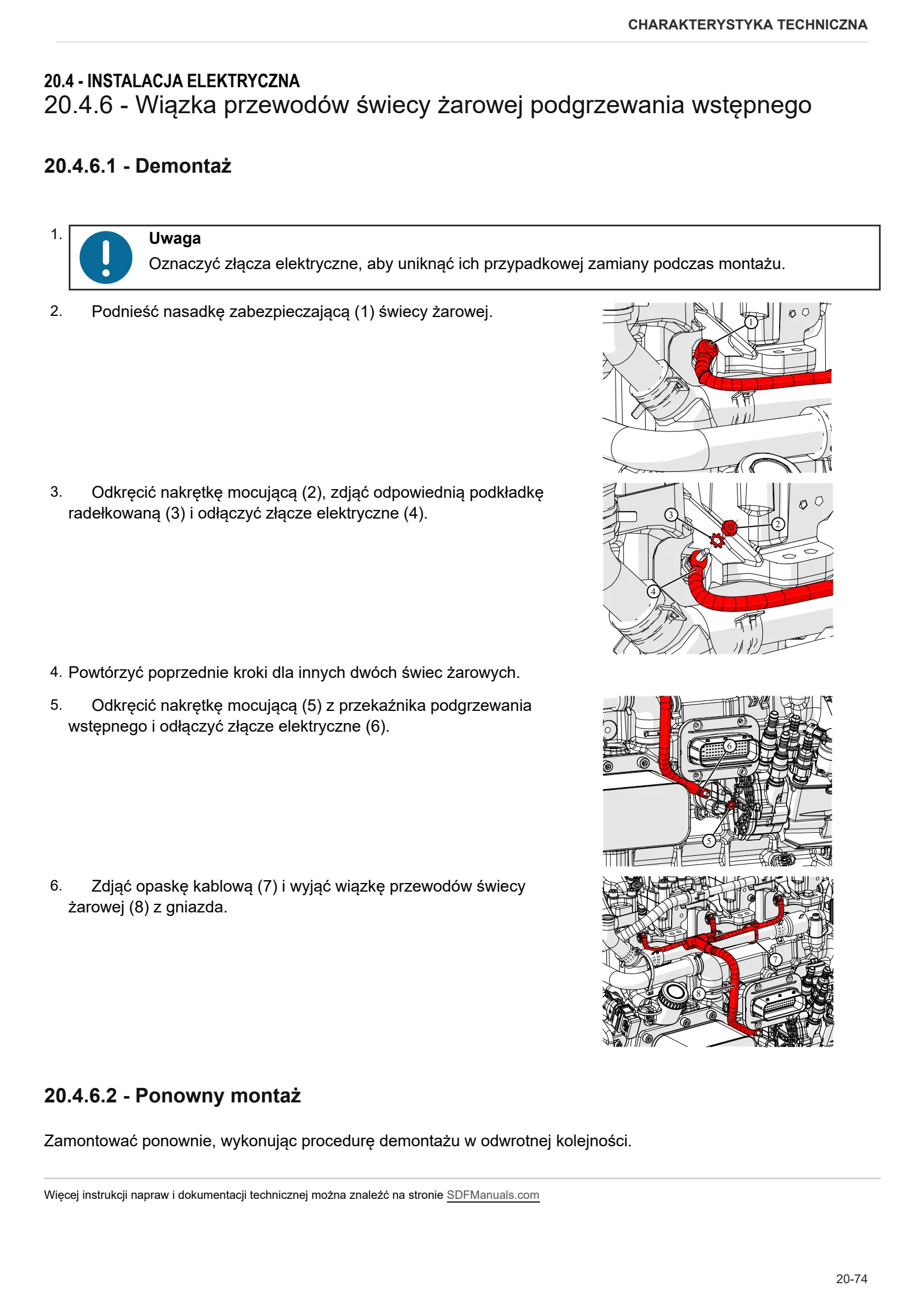 Instrukcja warsztatowa: CRONO 75 → NNZML20200BL00001 – sample manual page 1