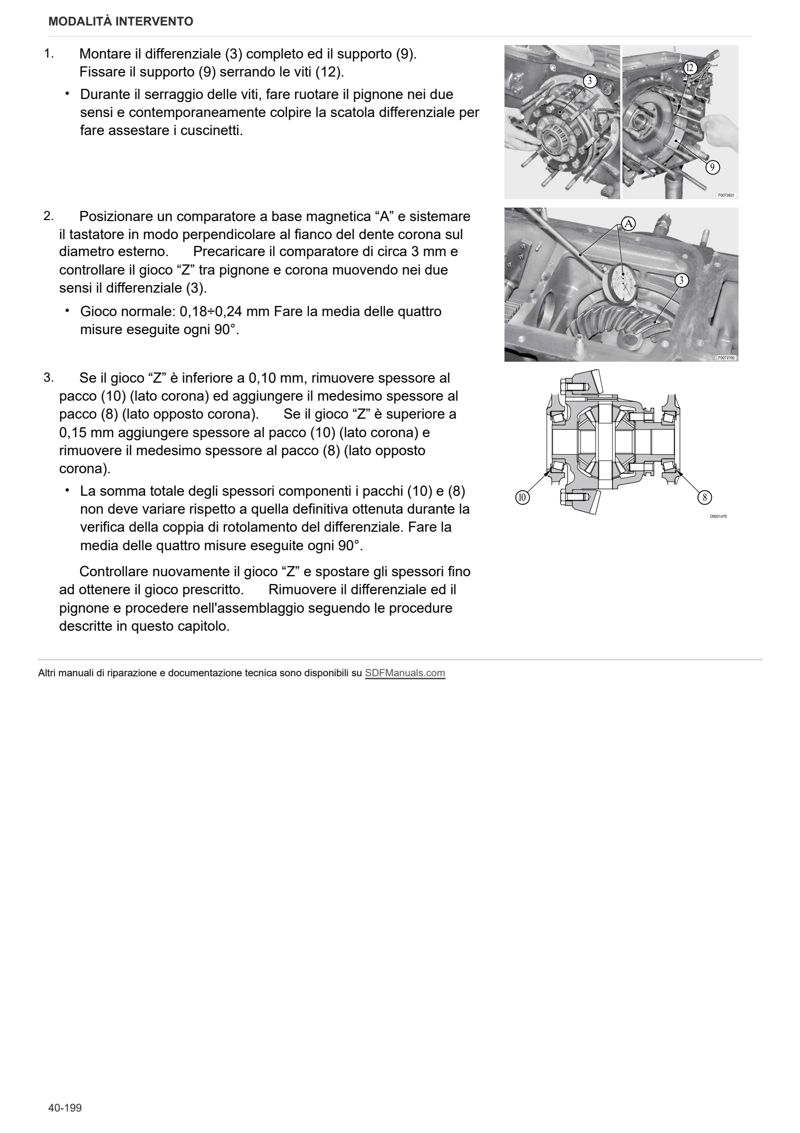 Manuale d'officina: RF.90 → ZKDP3802W0TL01001 / 10001 – sample manual page 2