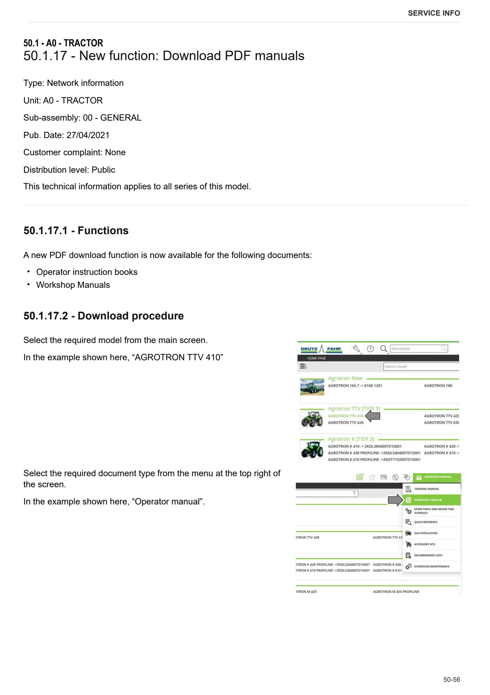 Workshop Manual: REKORD 75.4 E → L10S714WT1E10001 – sample manual page 4