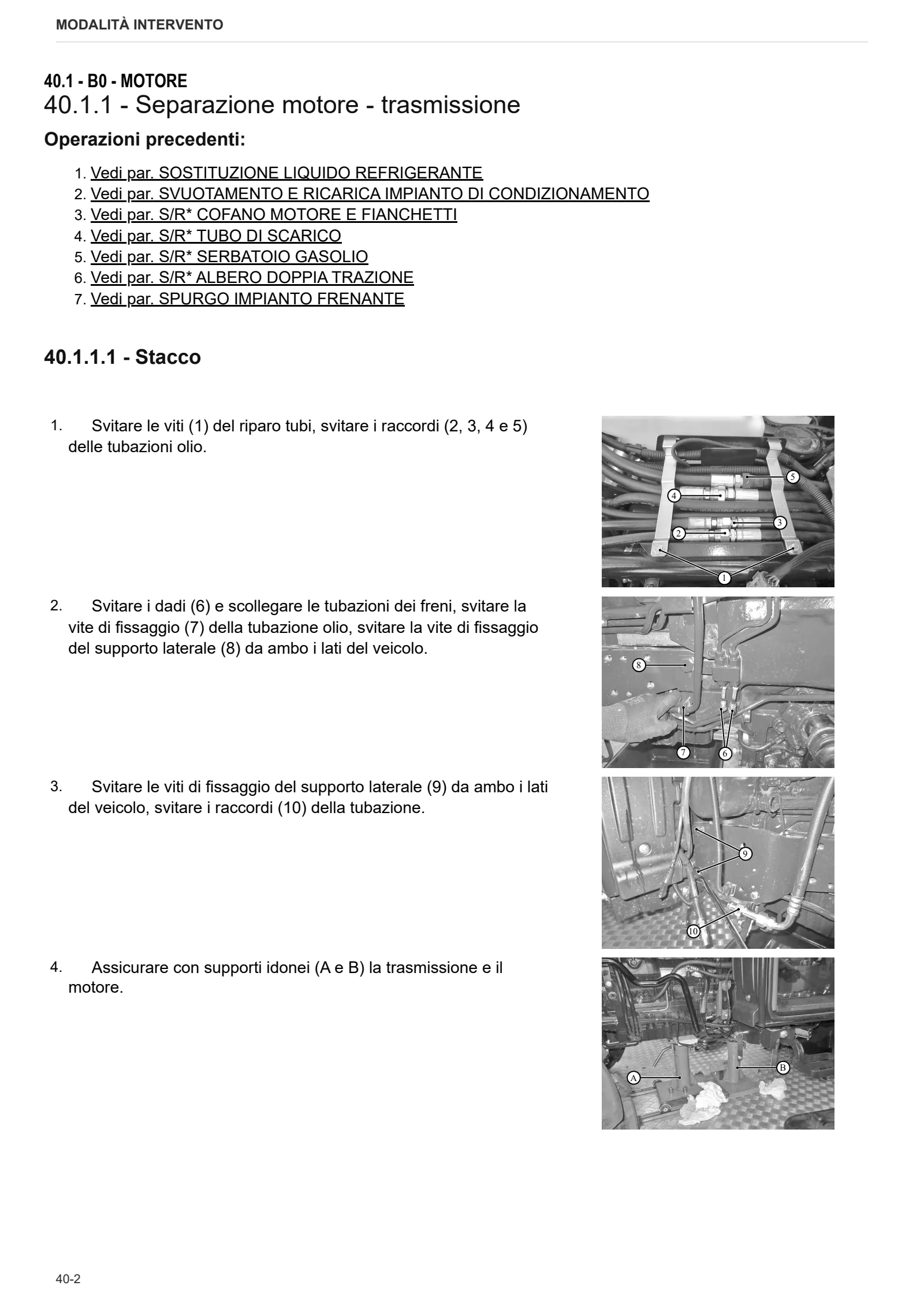 Manuale d'officina: RV.110 → ZKDV1202W0TL15001 – sample manual page 1