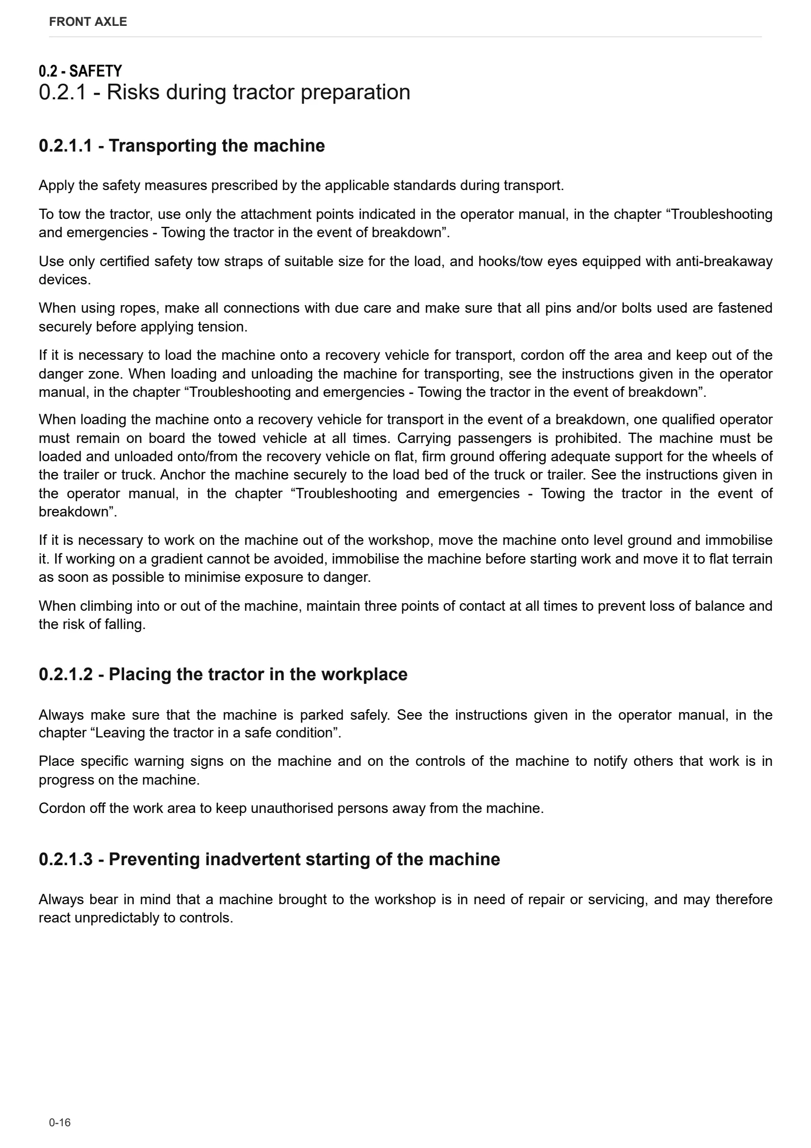 Workshop Manual: DANA P73 – sample manual page 1