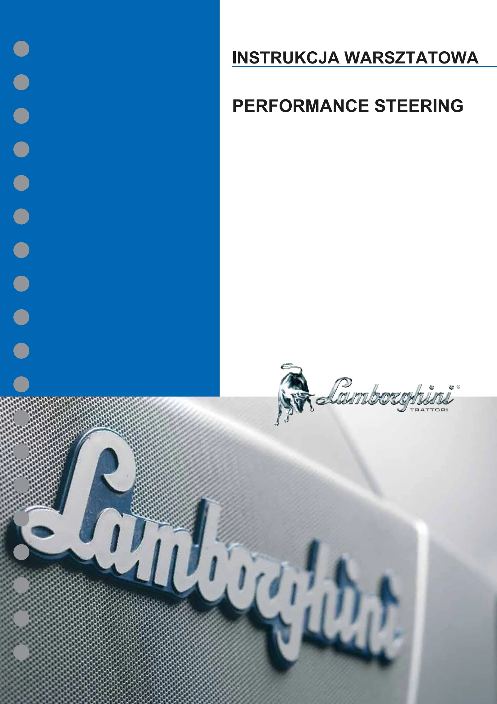 Instrukcja warsztatowa: Performance Steering – manual cover