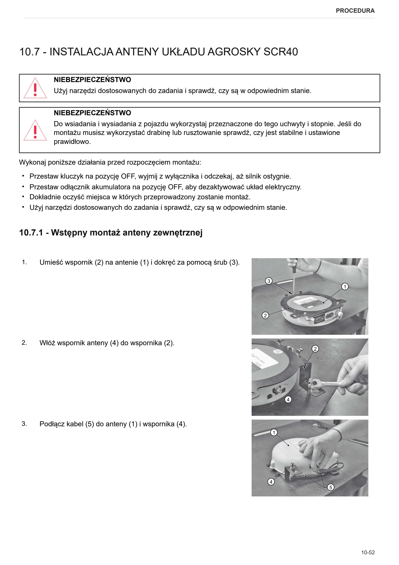 Instrukcja warsztatowa: Performance Steering – sample manual page 4