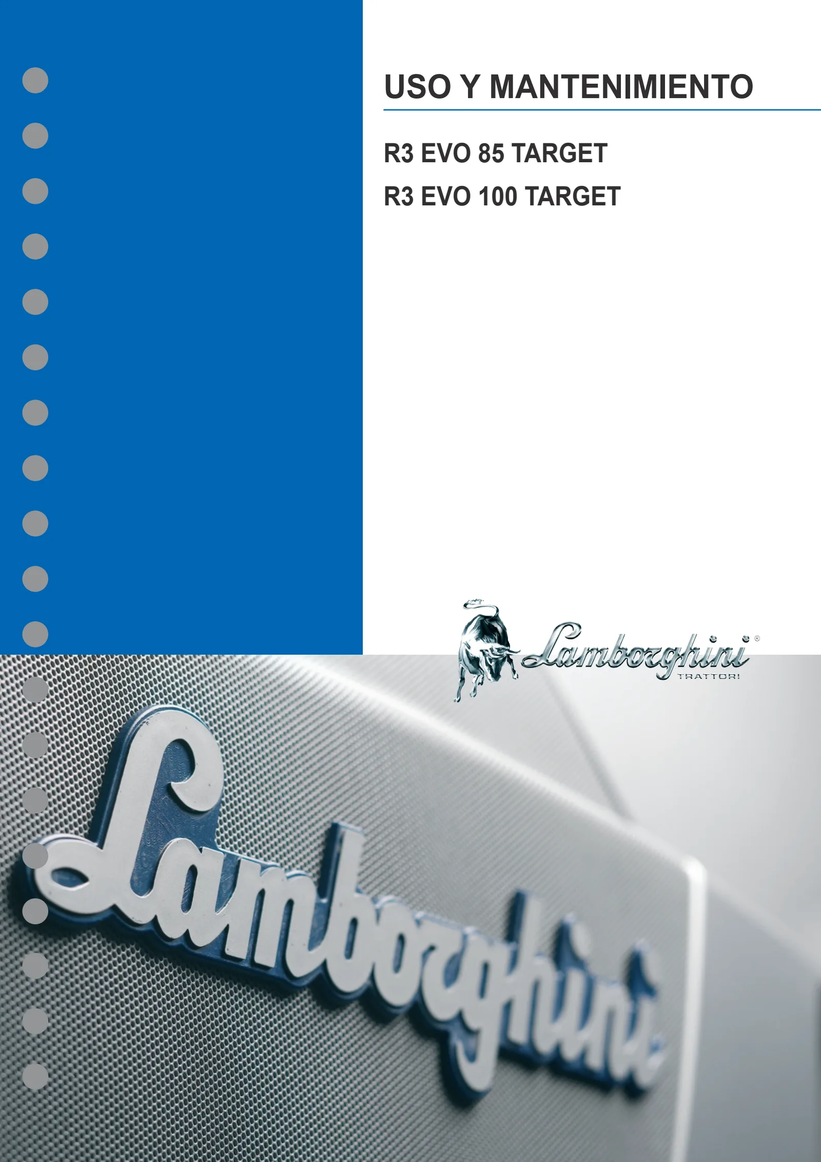 Manual del conductor: R3 EVO 85 TARGET → L14S804WVT15001