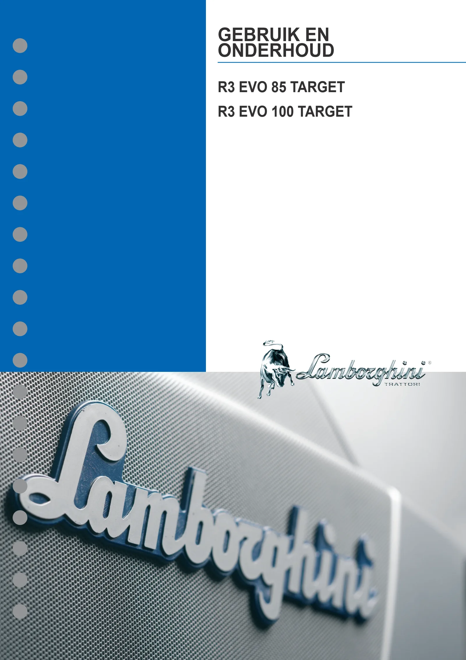 Bedieningshandleiding: R3 EVO 85 TARGET → L14S804WVT15001