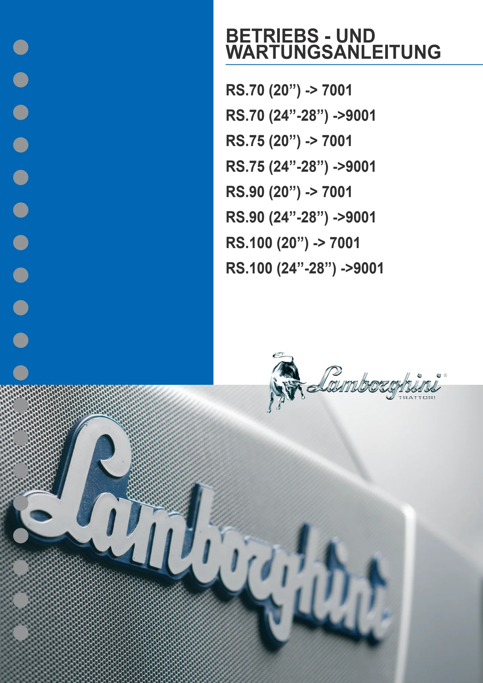 Betriebsanleitung: RS.70 BASSO (20") → L10N673WVT7001
