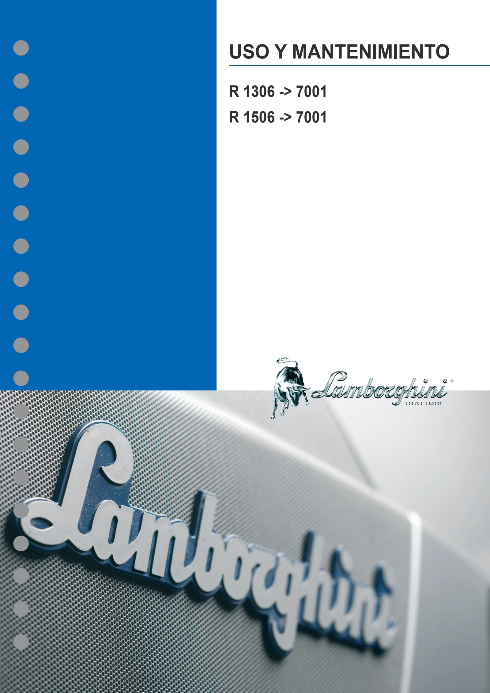 Manual del conductor: R 1306 → L33S256WT7001 – manual cover