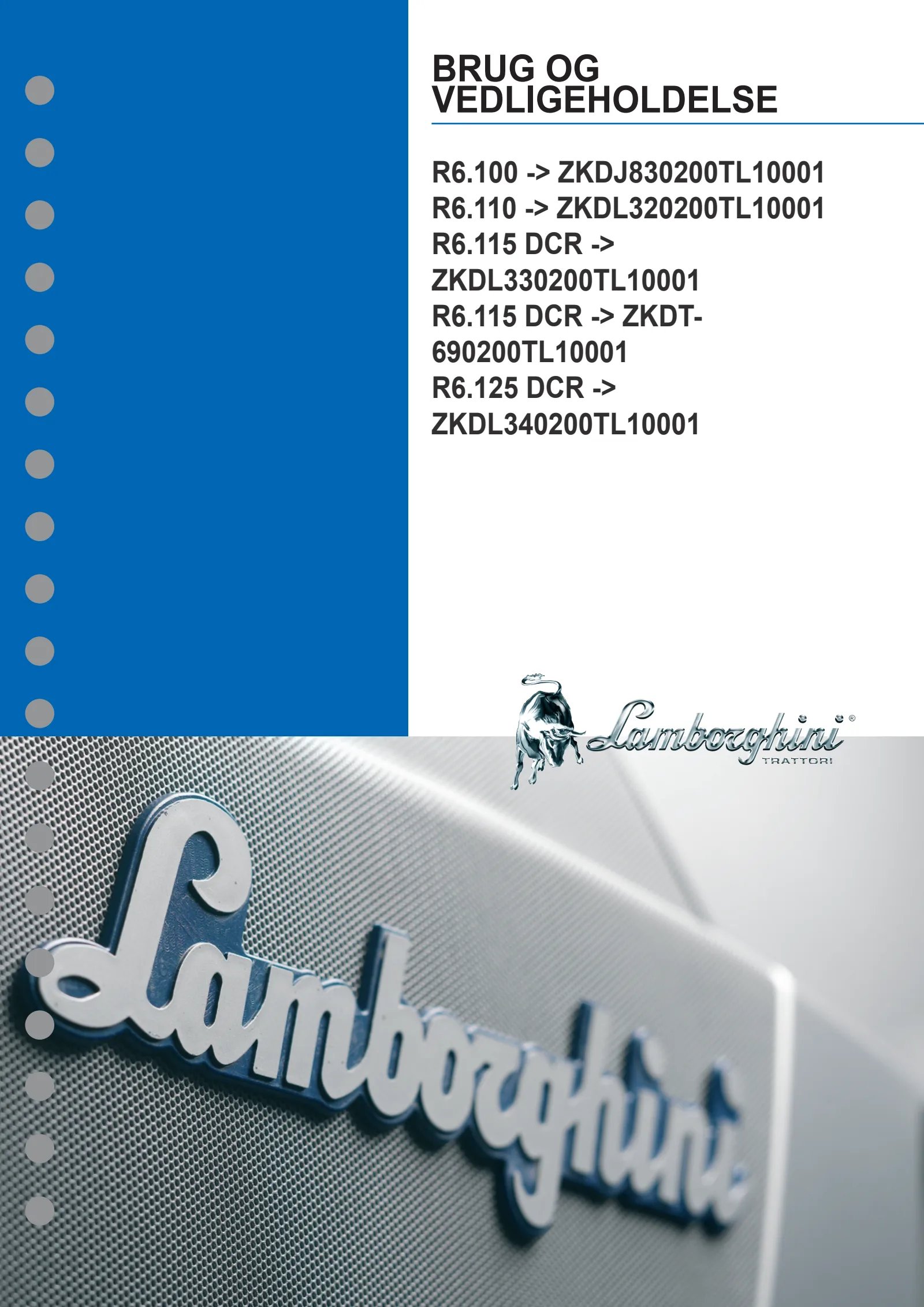 Betjeningshåndbog: R6.100 → ZKDJ830200TL10001