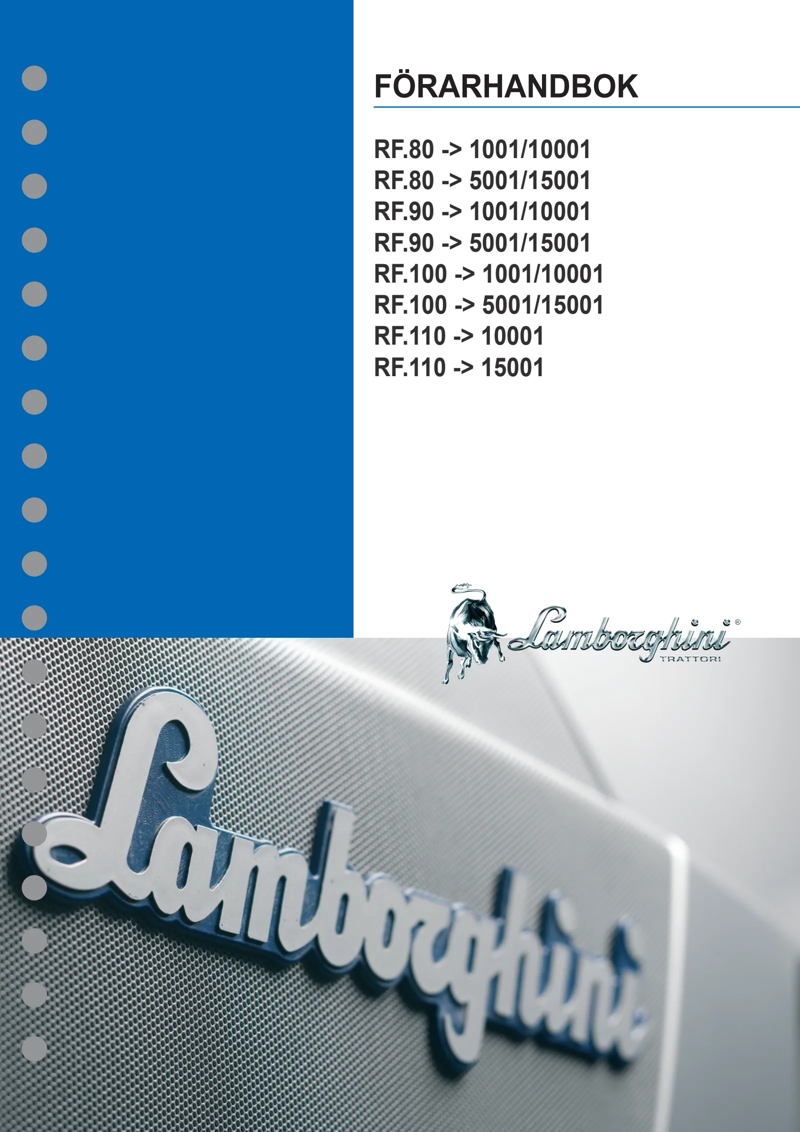 Förarhandbok: RF.80 → ZKDP3402W0TL01001 / 10001