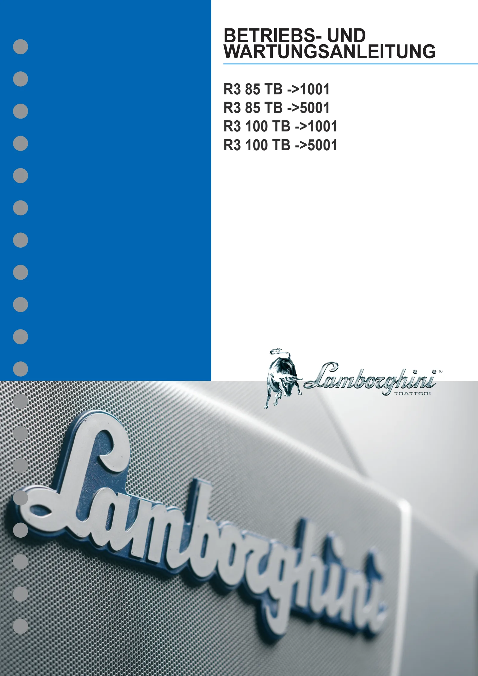 Betriebsanleitung: R3.85 TB → ZKDR1102W0TL01001