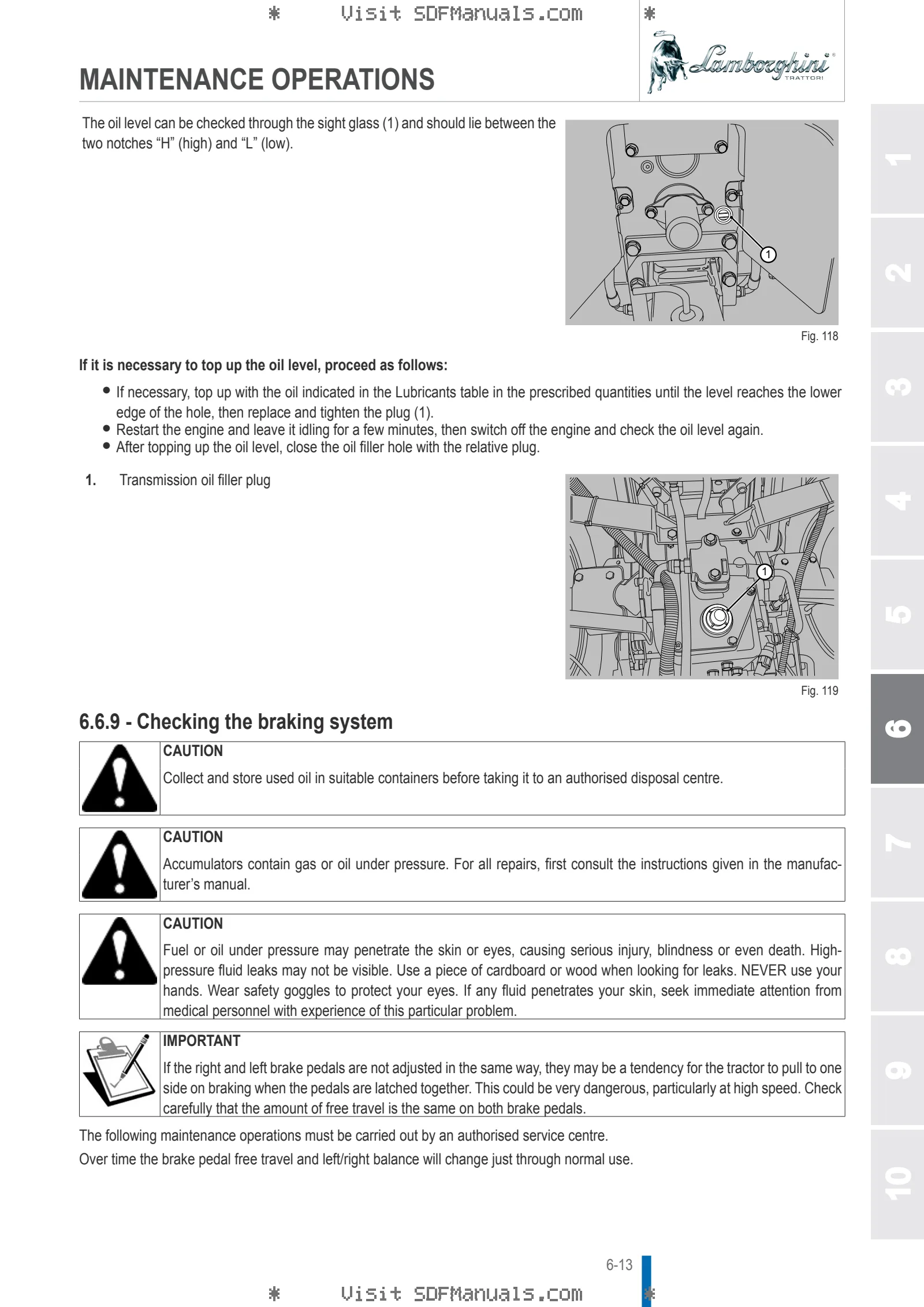 Operator's manual: G.23 H – sample manual page 3