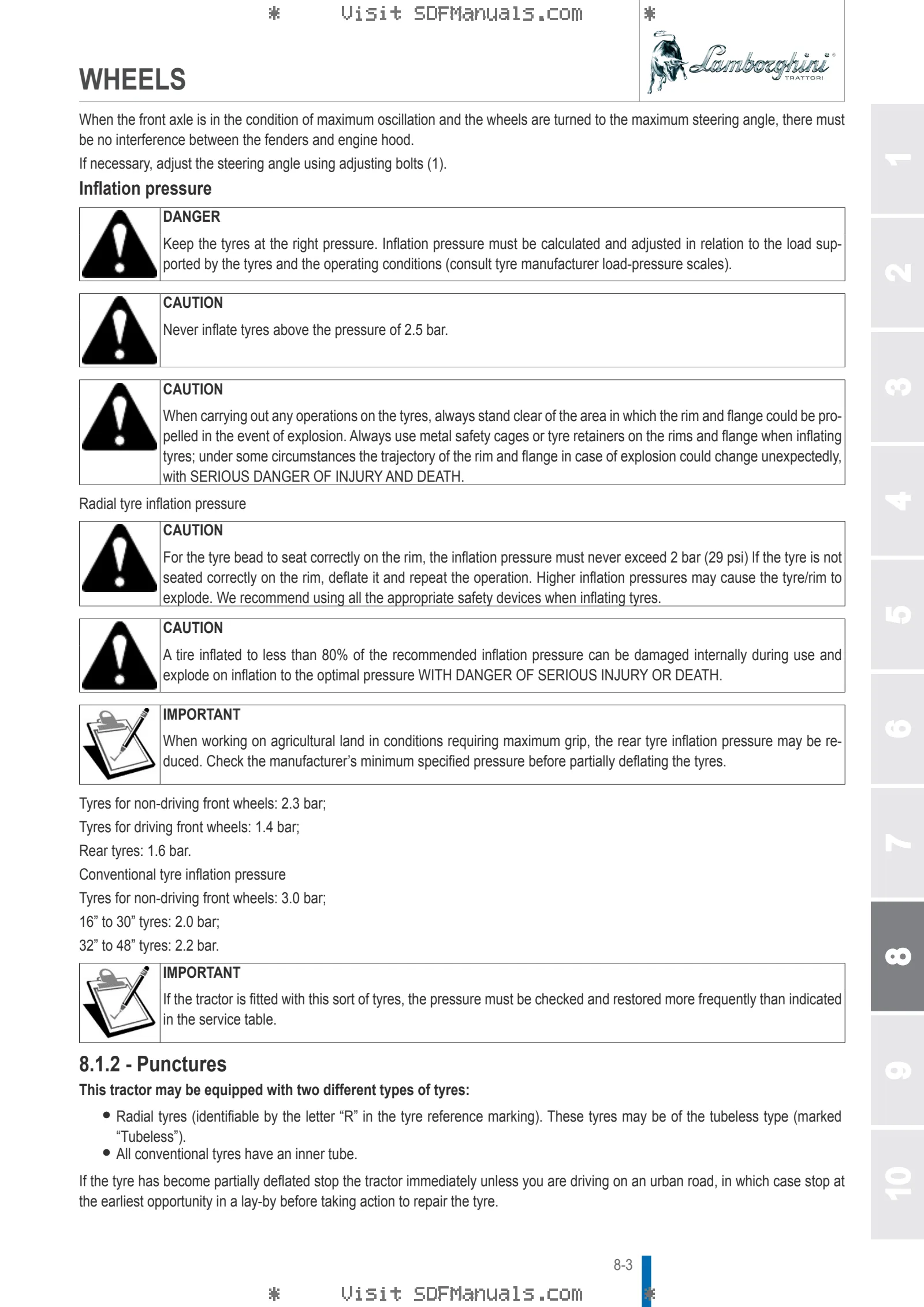 Operator's manual: G.23 H – sample manual page 4