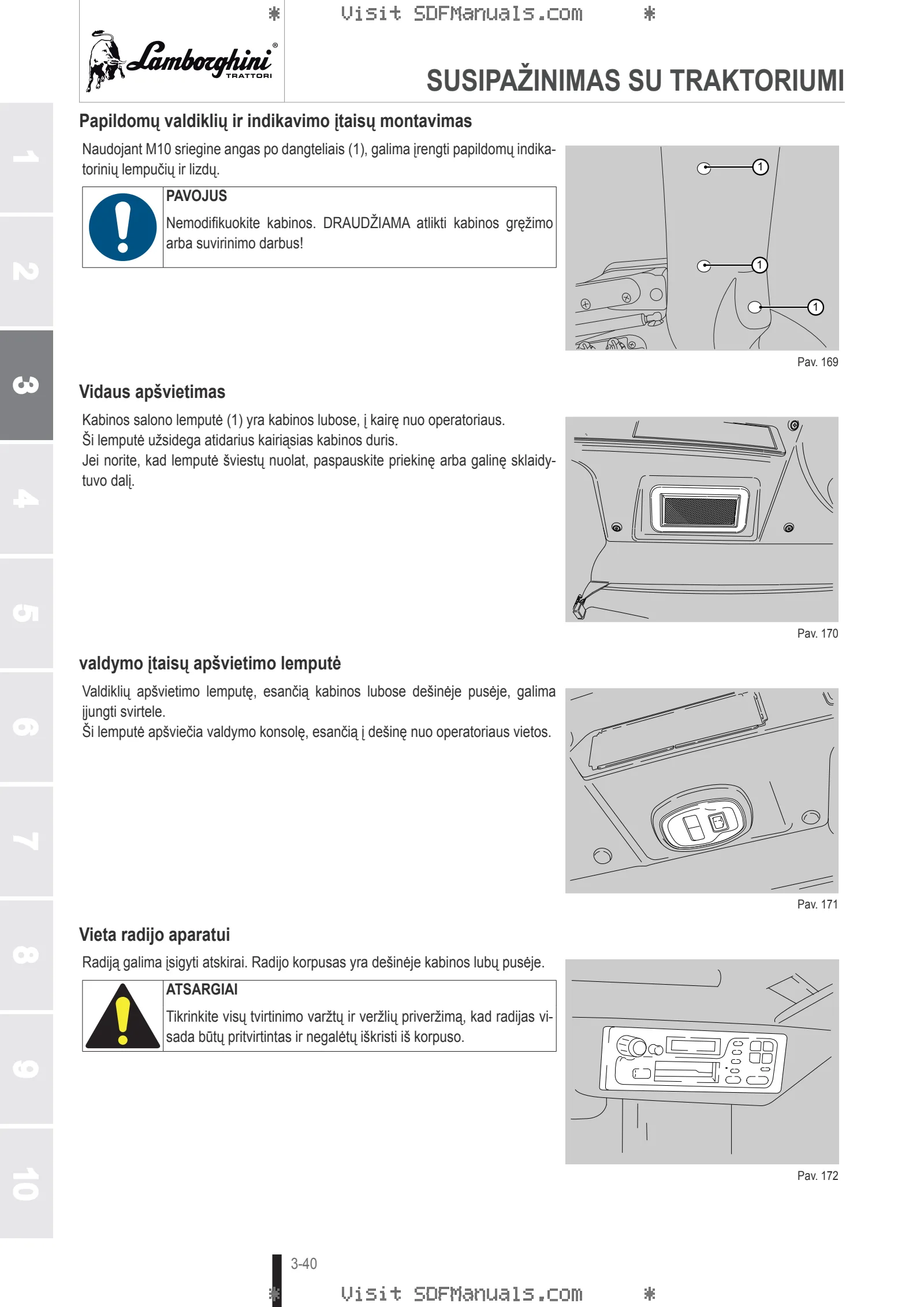 Operatoriaus vadovas: SPARK 150.4 T4i HiProfile-CShift → WSXAP50200LL50010 – sample manual page 1