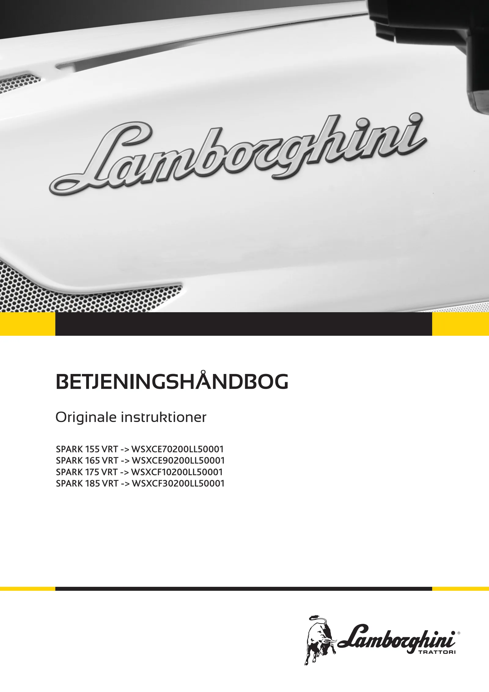 Betjeningshåndbog: SPARK 155 VRT → WSXCE70200LL50001
