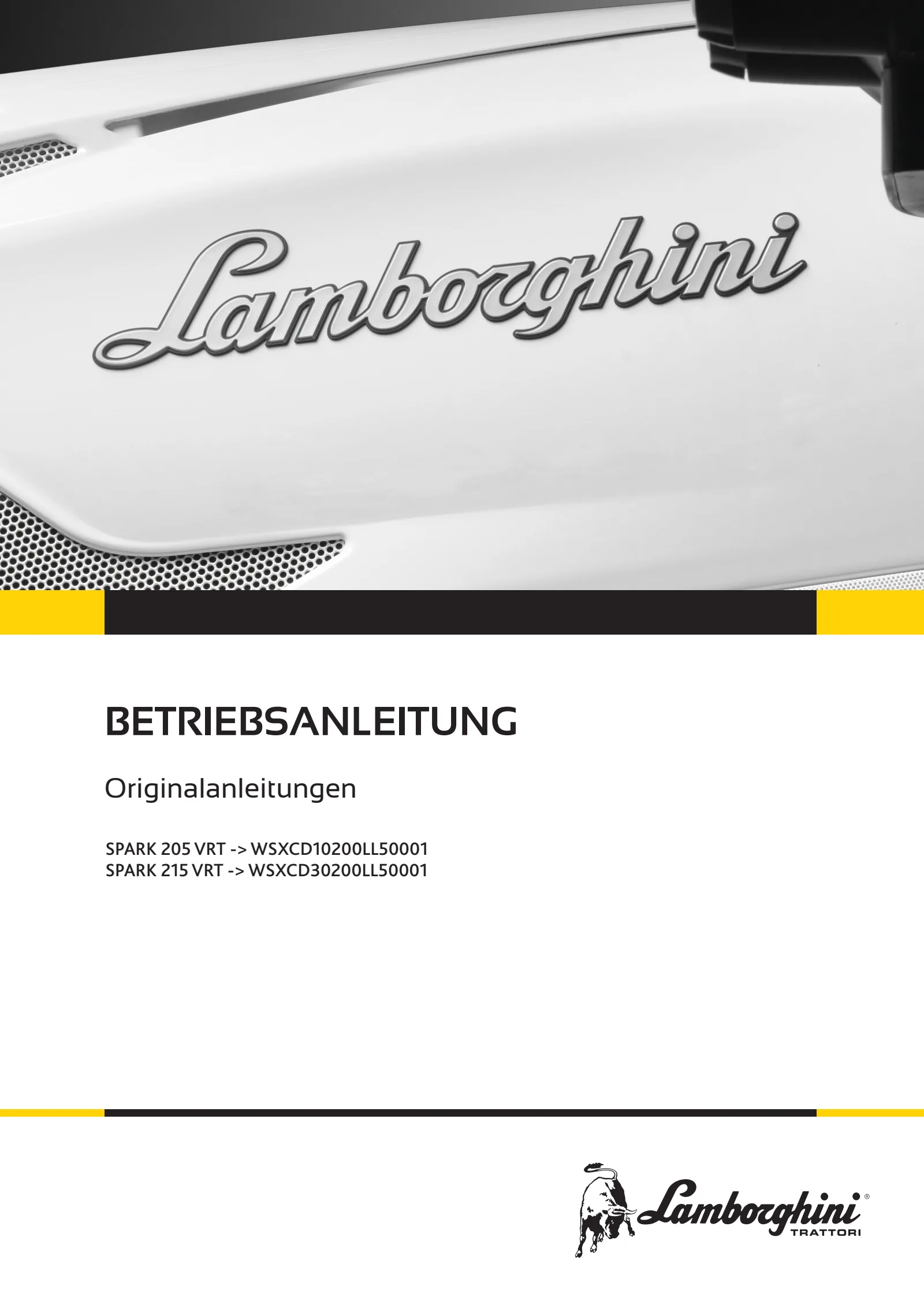 Betriebsanleitung: SPARK 205 VRT → WSXCD10200LL50001
