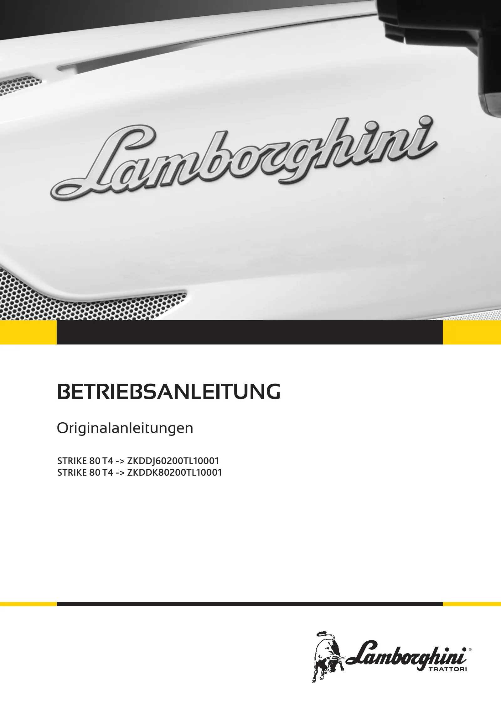 Betriebsanleitung: STRIKE 80 T4 → ZKDDJ60200TL10001