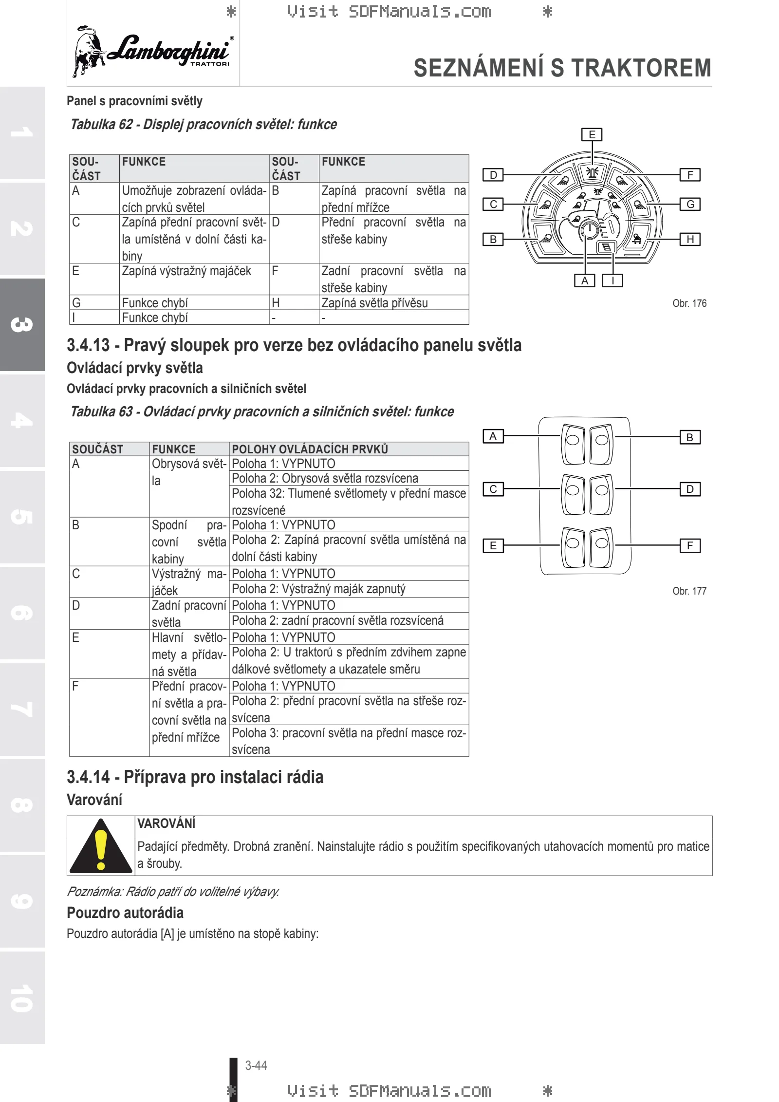 Návod k obsluze: SPARK 205 → WSXCC40200LL50001 – sample manual page 1
