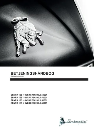 Betjeningshåndbog: SPARK 155 → WSXCA60200LL50001 – manual cover