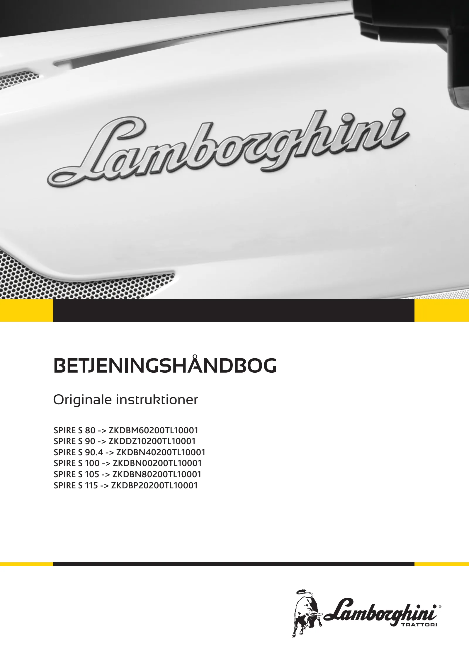 Betjeningshåndbog: SPIRE S 80 → ZKDBM60200TL10001