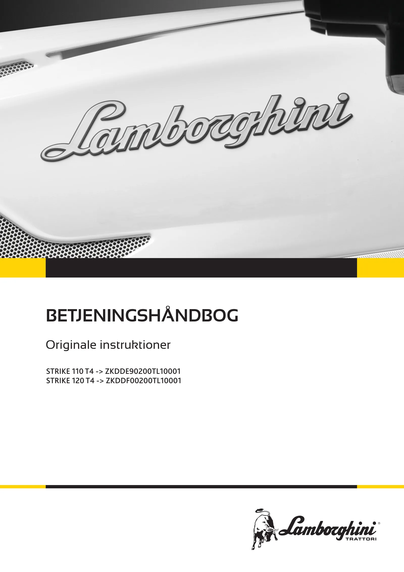 Betjeningshåndbog: STRIKE 110 T4 → ZKDDE90200TL10001