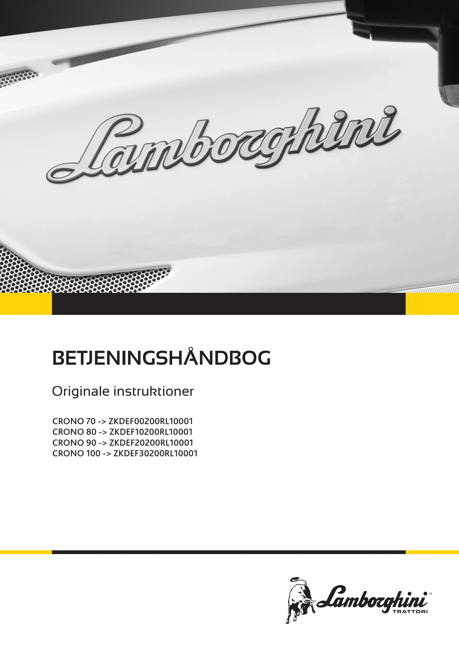 Betjeningshåndbog: CRONO 70 → ZKDEF00200RL50001