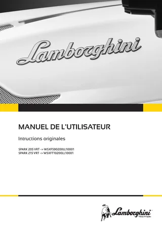 Manuel de l'utilisateur: SPARK 205 VRT → WSXFS90200LL10001 – manual cover