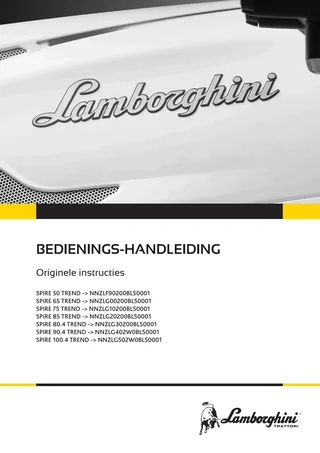Bedieningshandleiding: SPIRE 50 TREND → NNZLF90200BL50001 – manual cover