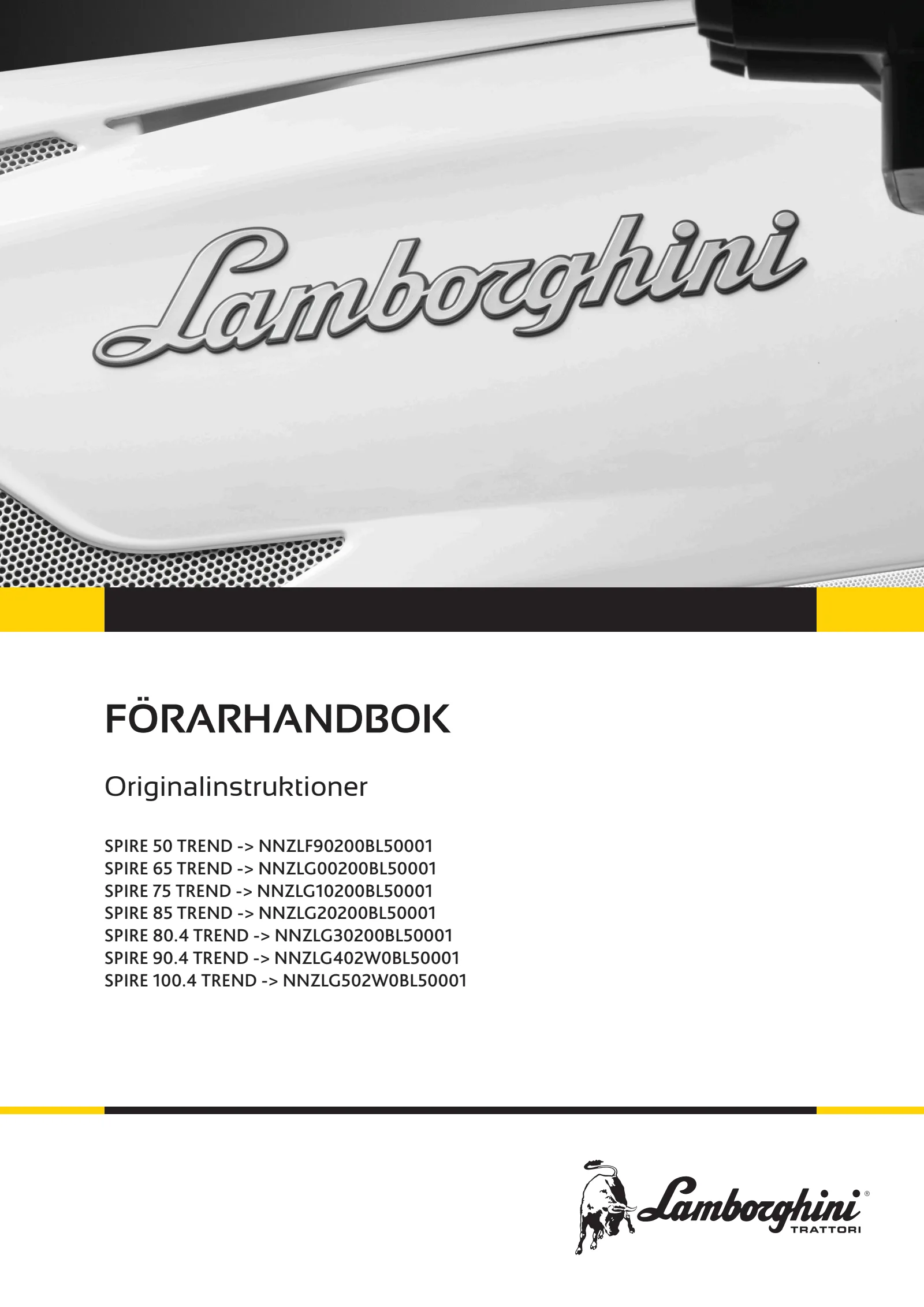 Förarhandbok: SPIRE 50 TREND → NNZLF90200BL50001