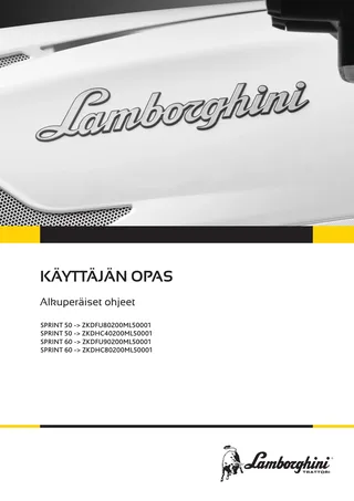 Käyttäjän opas: SPRINT 50 → ZKDFU80200ML50001 – manual cover