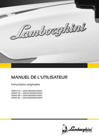Manuel de l'utilisateur: SPRINT 50 → ZKDFU80200ML50001 – manual cover