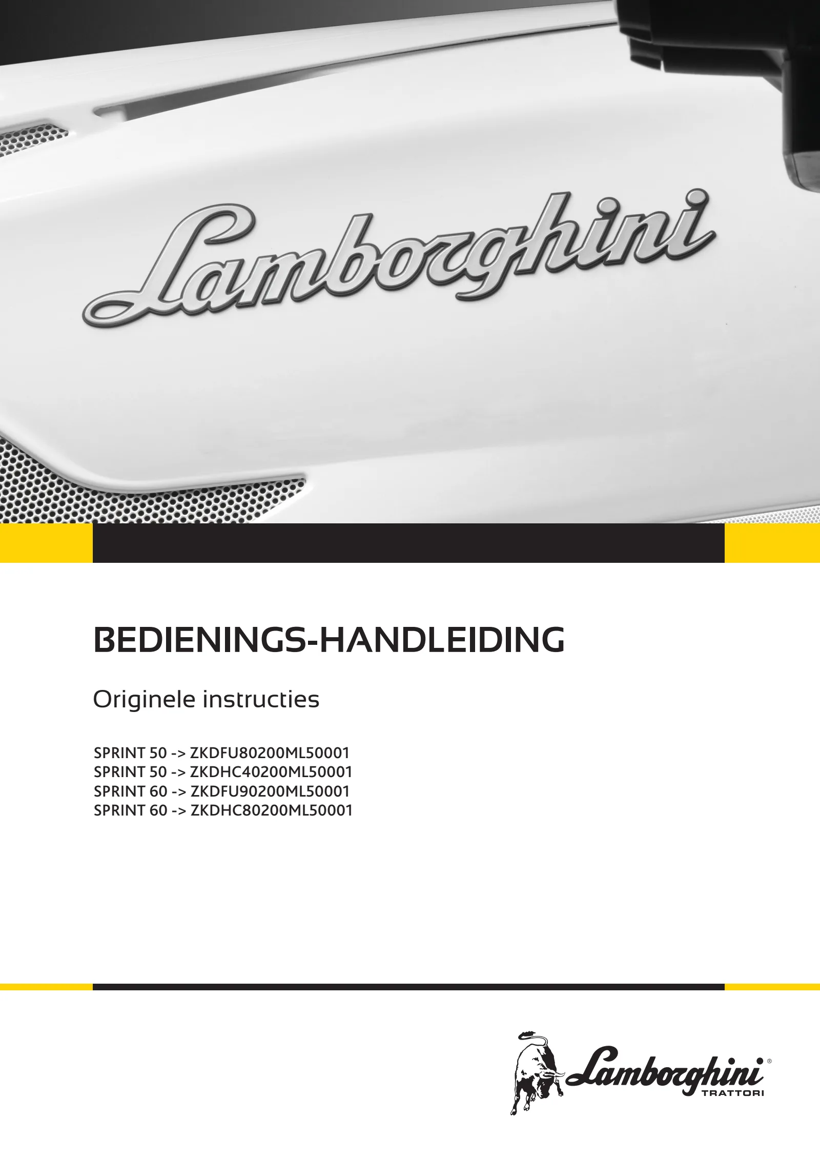 Bedieningshandleiding: SPRINT 50 → ZKDFU80200ML50001