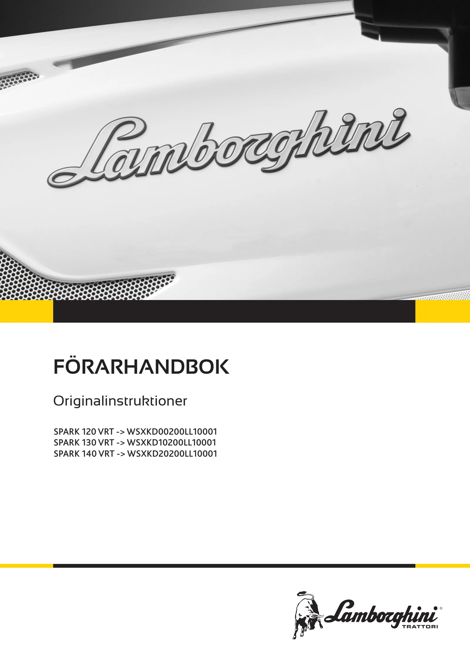 Förarhandbok: SPARK 120 VRT → WSXKD00200LL10001