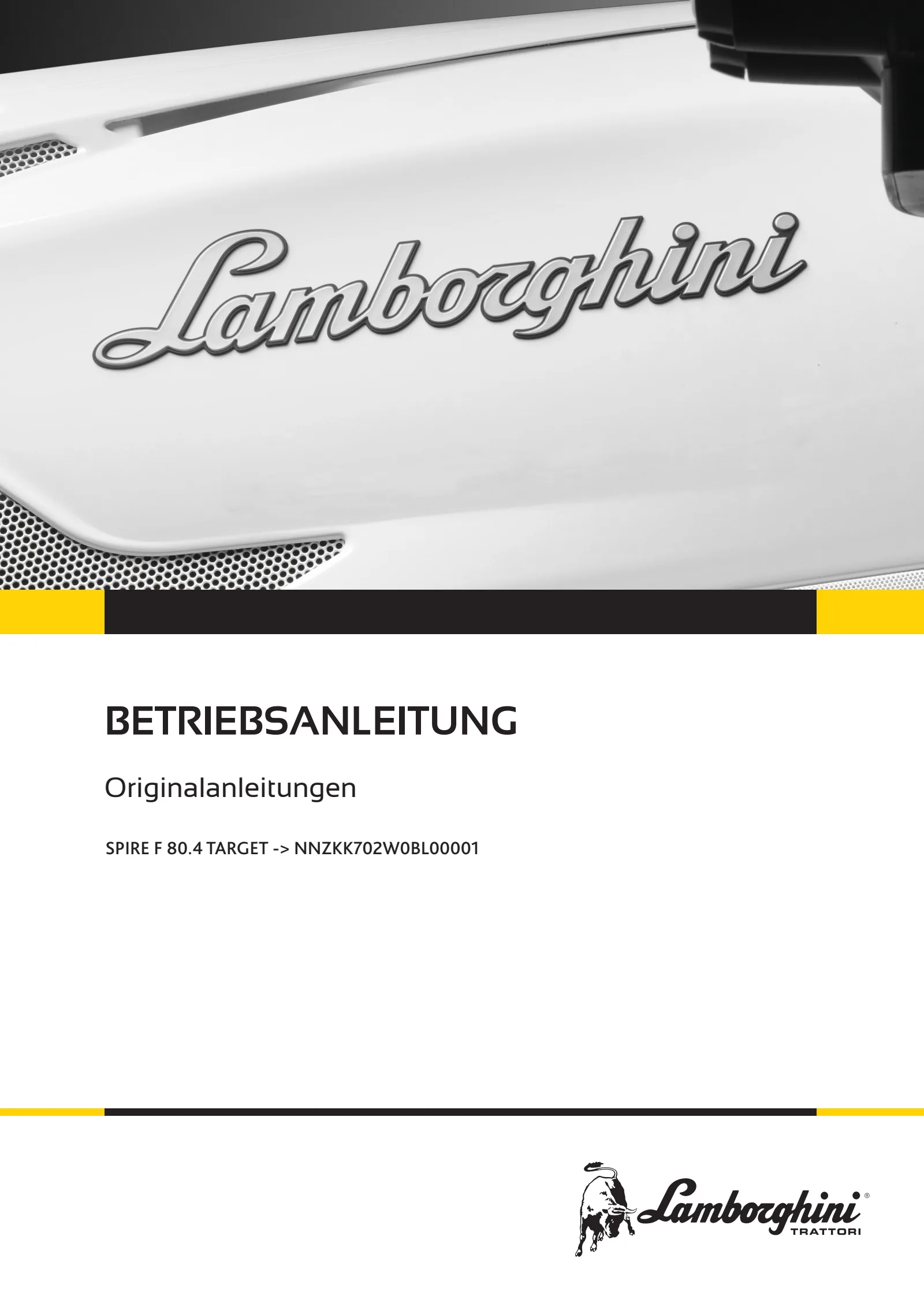 Betriebsanleitung: SPIRE F 80.4 TARGET → NNZKK702W0BL00001