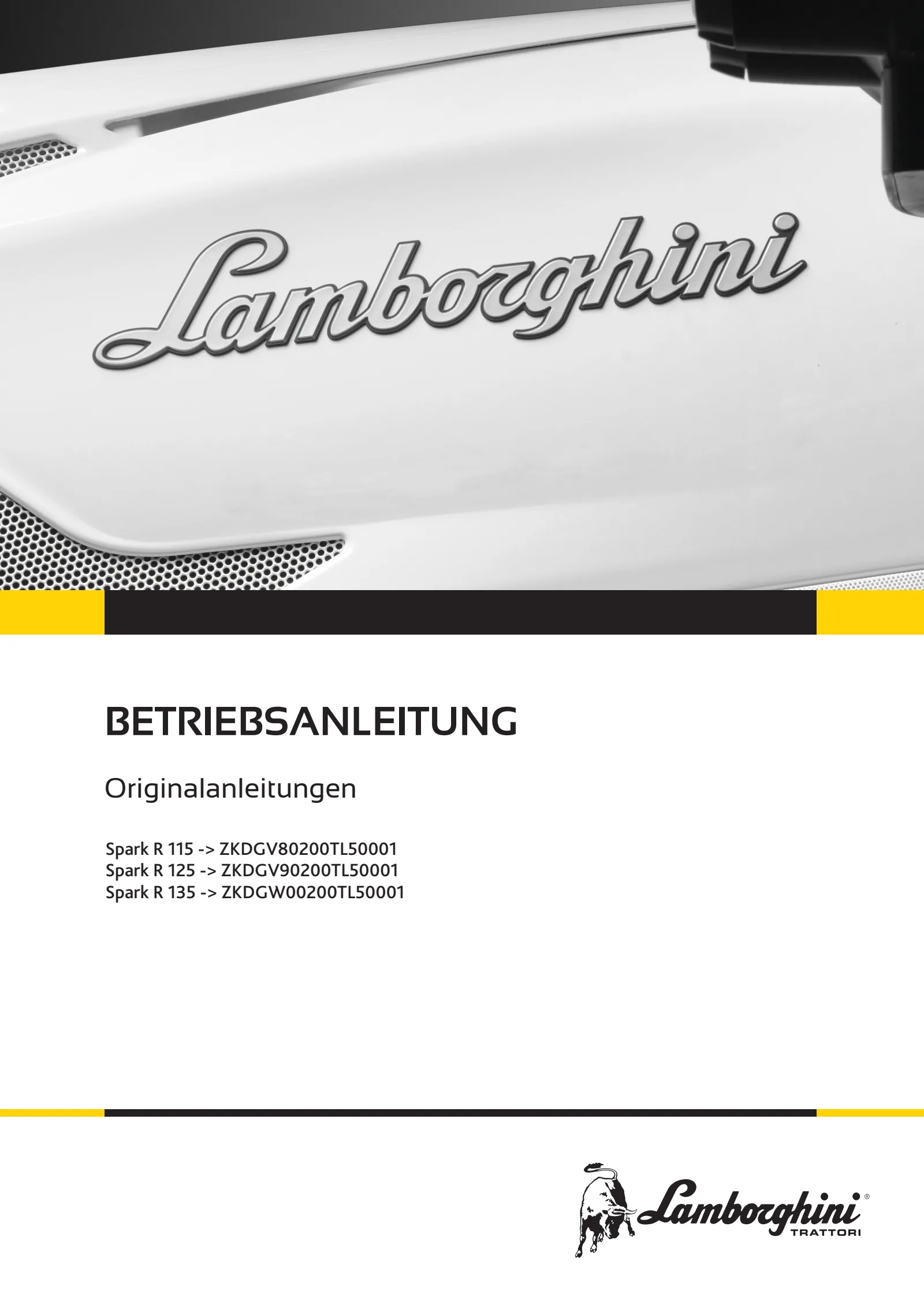 Betriebsanleitung: Spark R 115 → ZKDGV80200TL50001