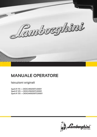Manuale operatore: Spark R 115 → ZKDGV80200TL50001 – manual cover