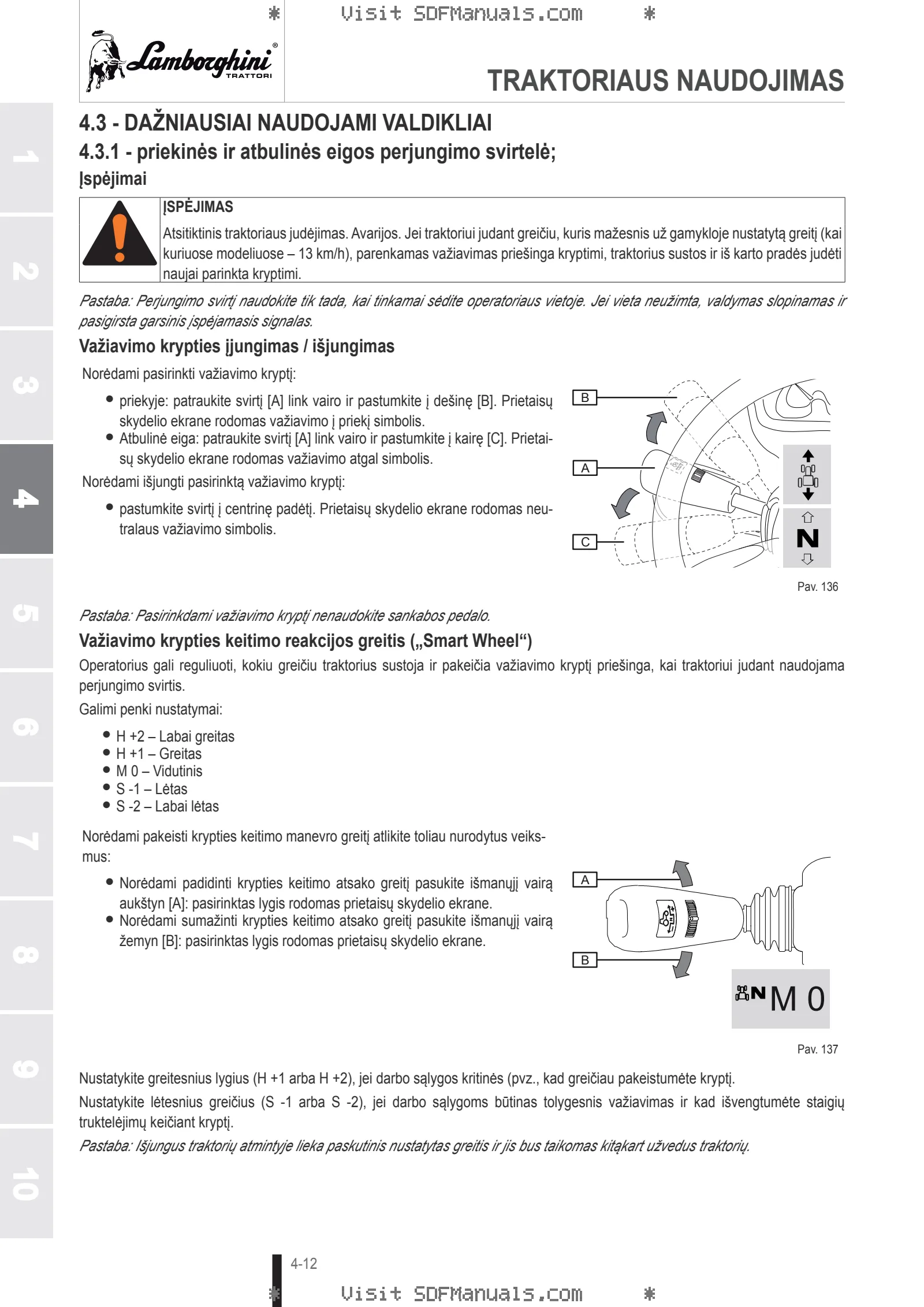 Operatoriaus vadovas: Spark R 115 → ZKDGV80200TL50001 – sample manual page 1