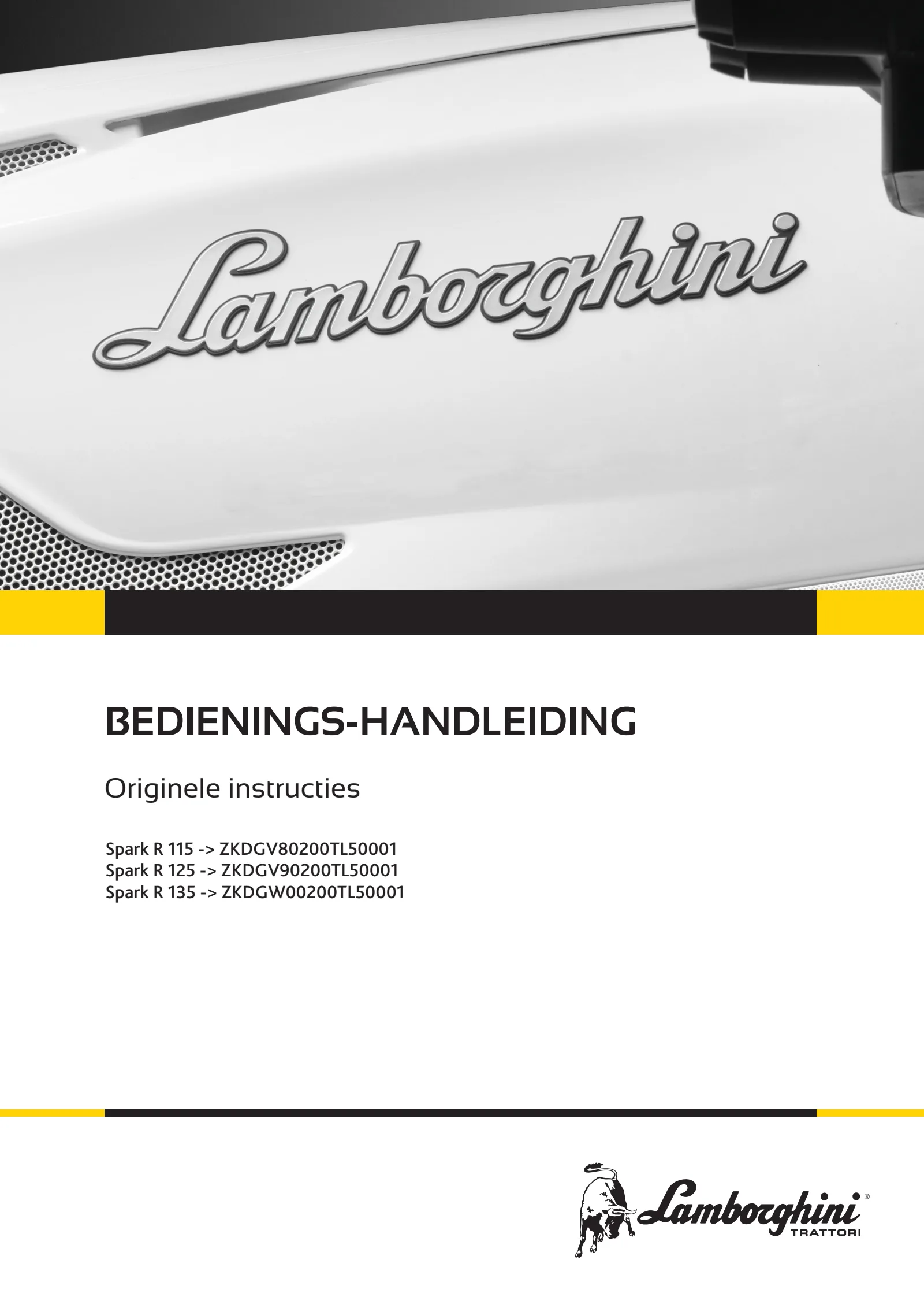Bedieningshandleiding: Spark R 115 → ZKDGV80200TL50001
