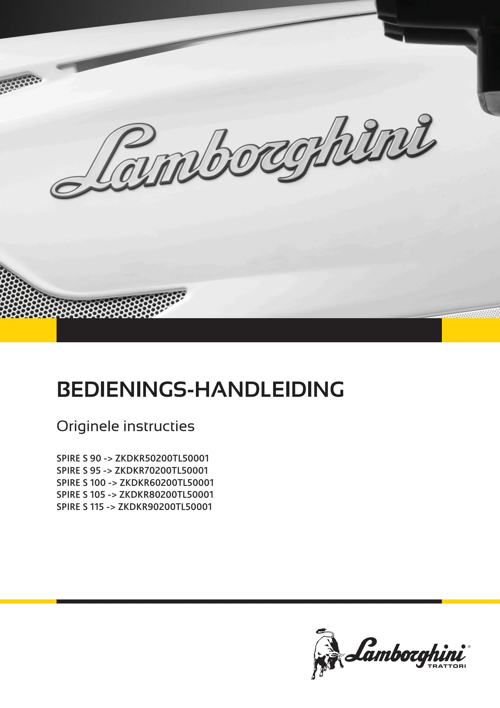 Bedieningshandleiding: SPIRE S 90 → ZKDKR50200TL50001