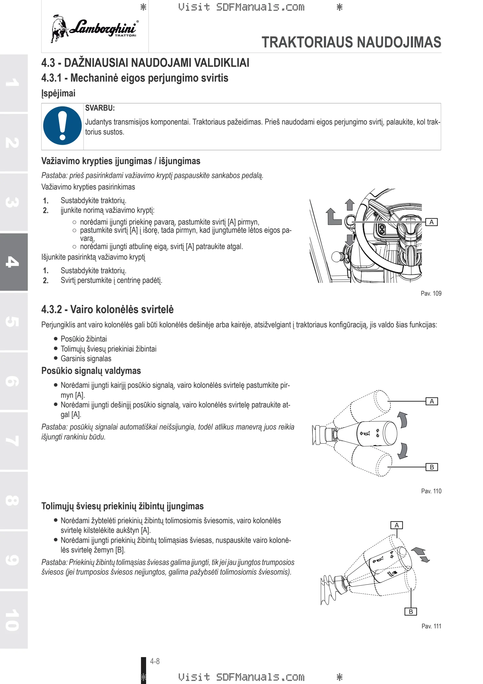 Operatoriaus vadovas: SPIRE V 90 → ZKDKZ50200TD50001 – sample manual page 1