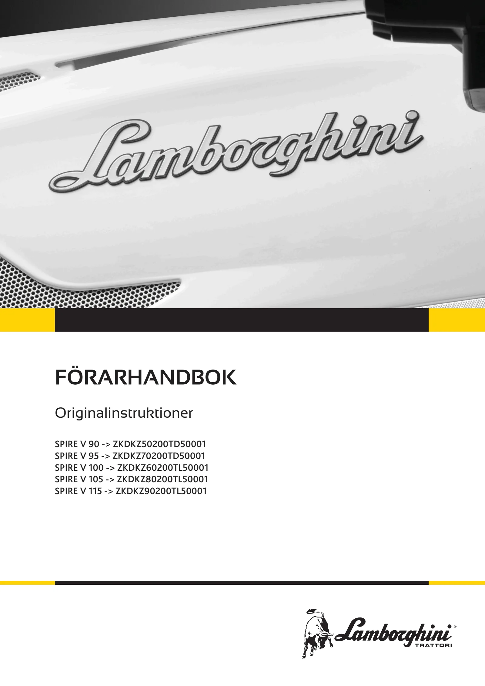 Förarhandbok: SPIRE V 90 → ZKDKZ50200TD50001