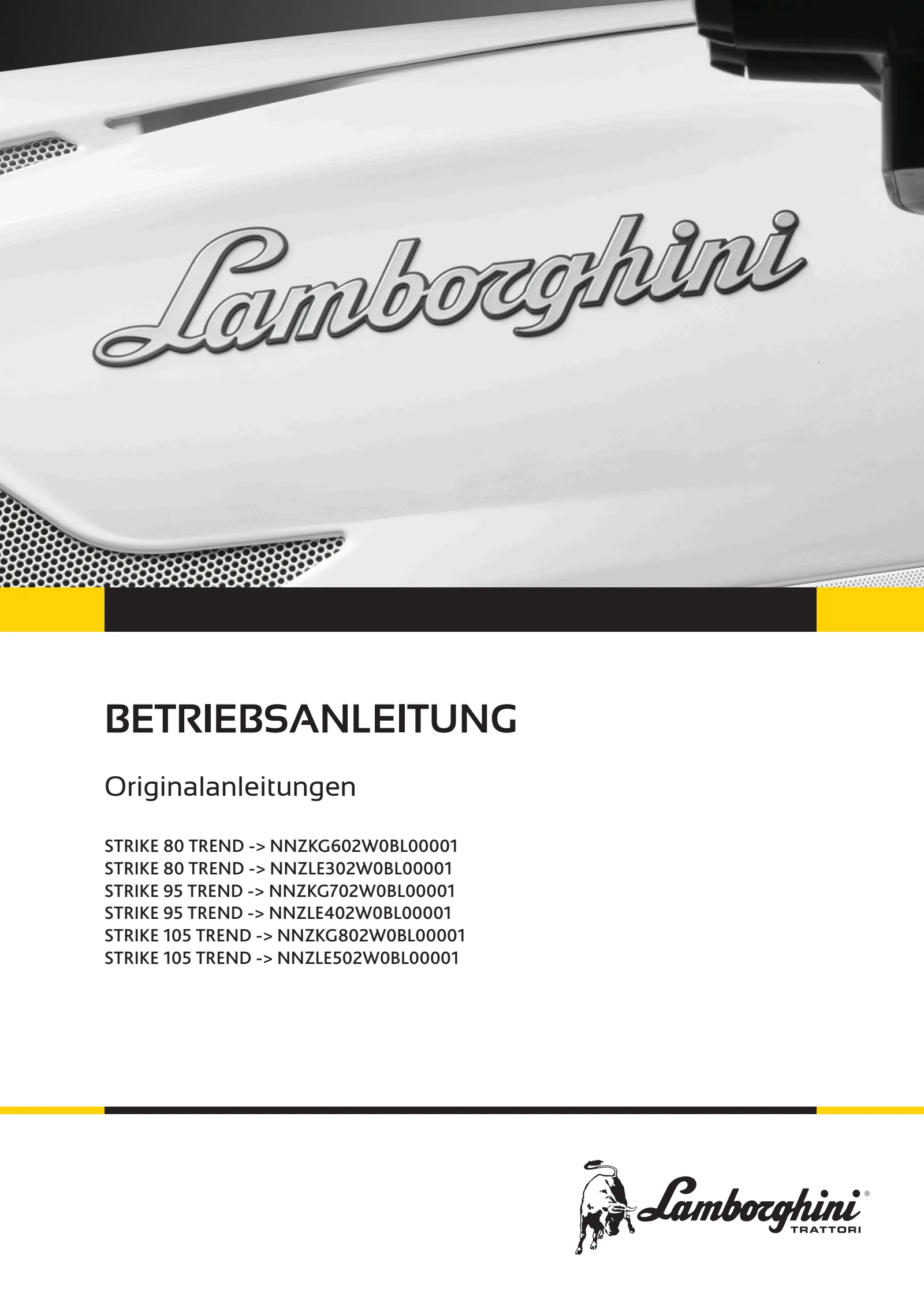 Betriebsanleitung: STRIKE 80 TREND → NNZKG602W0BL00001