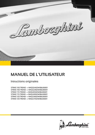 Manuel de l'utilisateur: STRIKE 105 TREND → NNZLD402W0BL00001 – manual cover